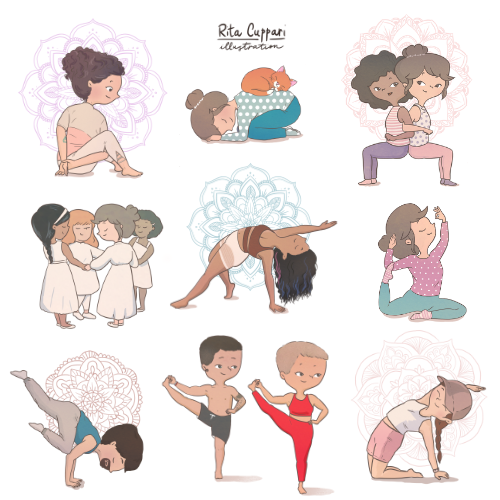 Rita Cuppari_yoga illustrations